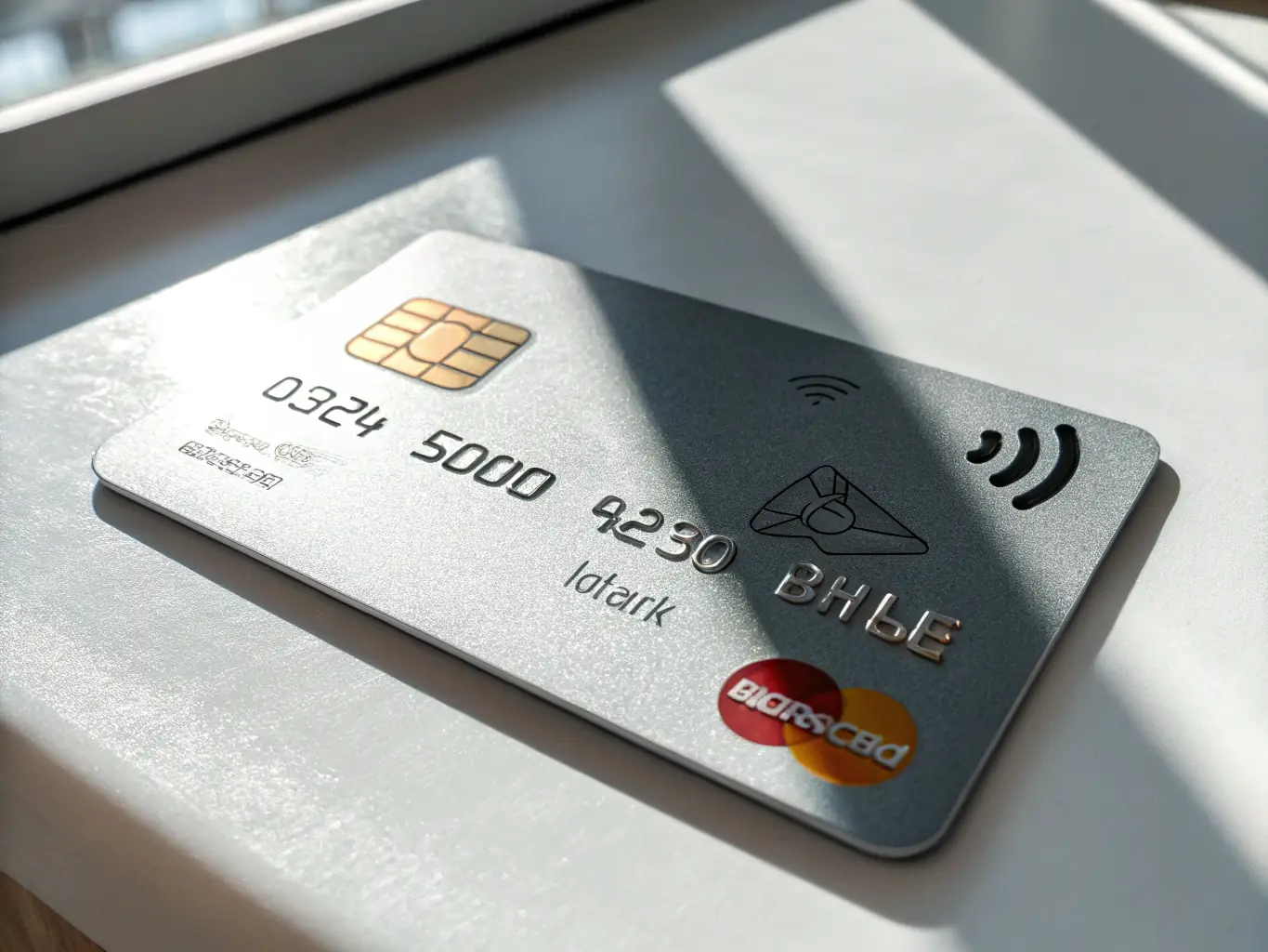 A professional image showcasing various banking cards and payment terminals, emphasizing the security features of the embedded chips. The image should evoke trust and financial security.